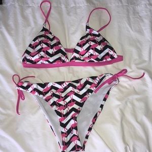 Super cute flamingo bikini